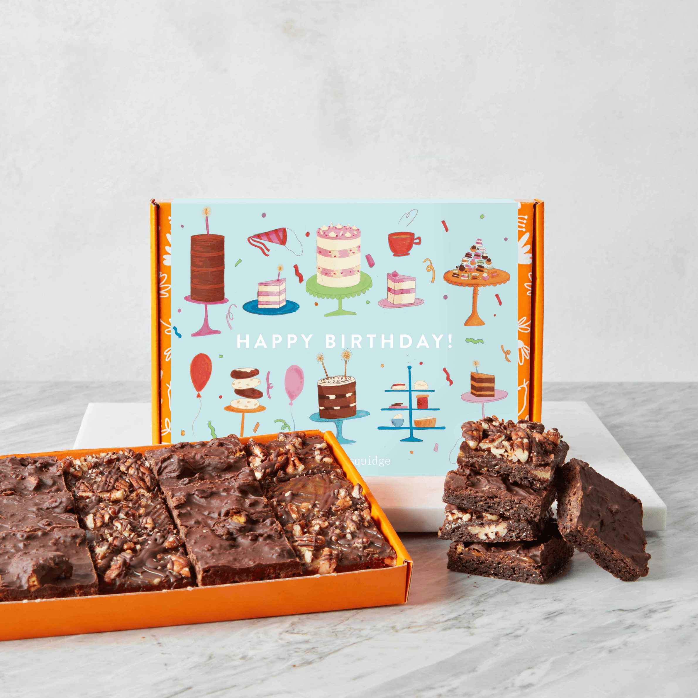 Brownie Selection Box 6 Flavour Brownie Bites Delivered Cutter