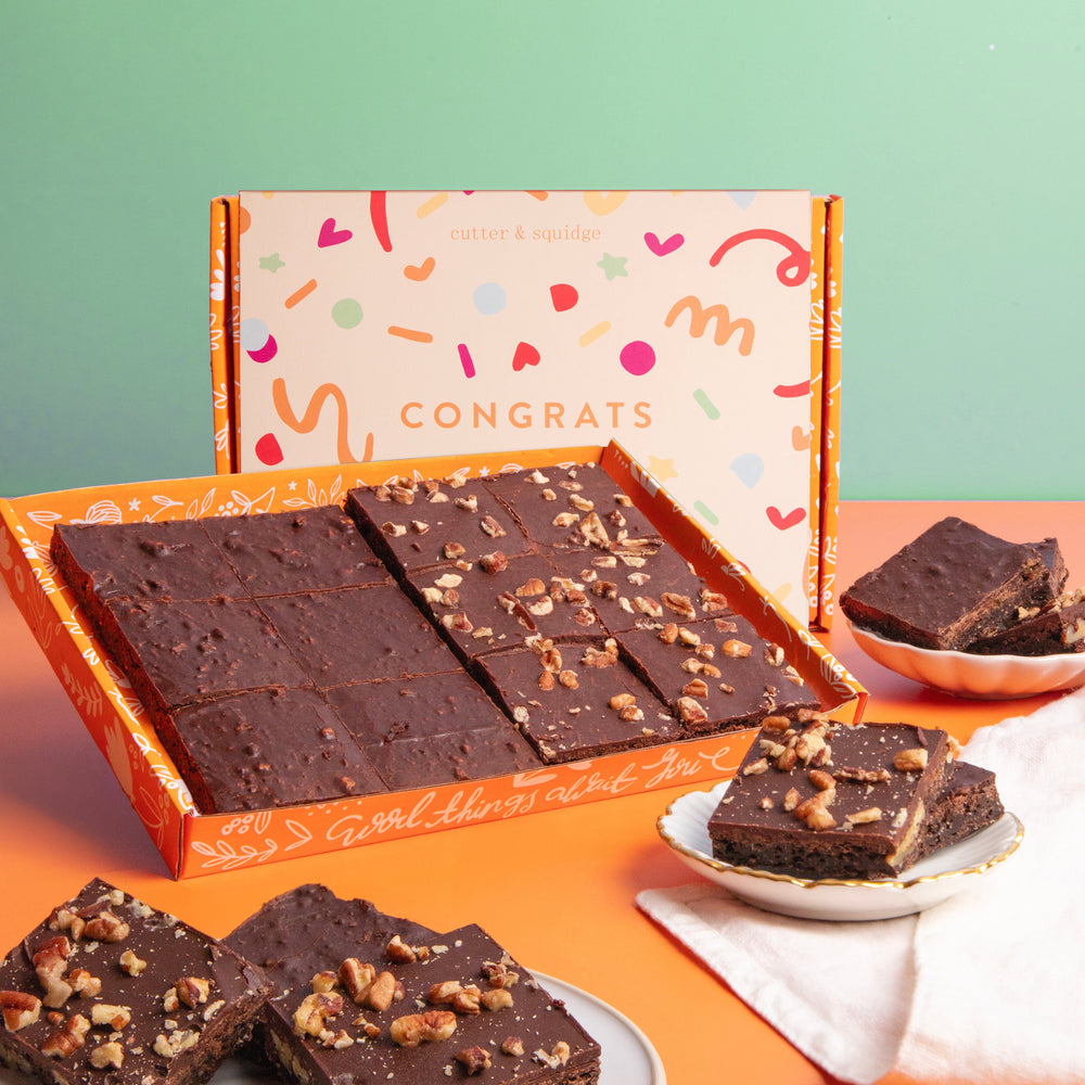 Vegan Wheat-Free Mini Brownie Box – Cutter & Squidge