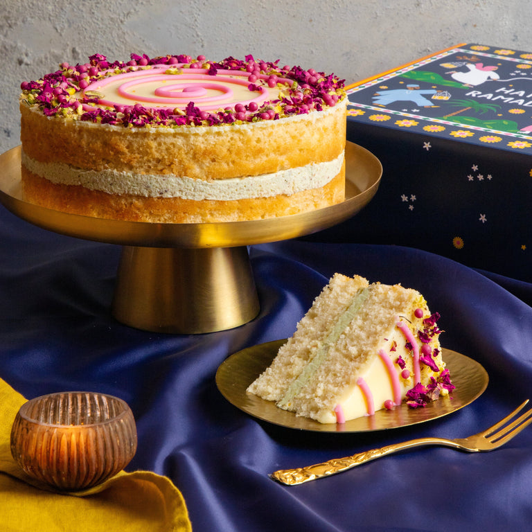 Cutter & Squidge Ramadan Rose, Pistachio and Milk Cake