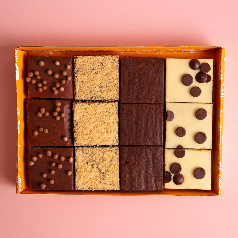 Cutter & Squidge Diwali No Nut Flavours Mixed Mini Brownie Box