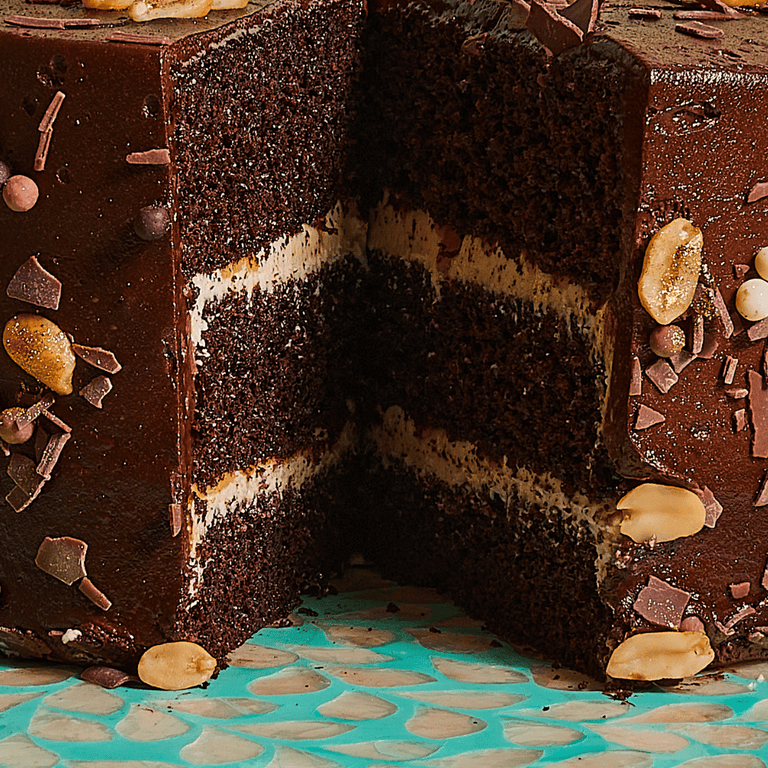 Cutter & Squidge Chocolate Peanut Butter Celebration Cake