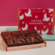 Cutter & Squidge 12 Pieces / You're Engaged! Gifting Sleeve Vegan Wheat-Free Mini Brownie Box