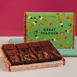 Cutter & Squidge 12 Pieces / Great Teacher Gifting Sleeve Vegan Wheat-Free Mini Brownie Box