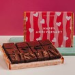 Cutter & Squidge 12 Pieces / Happy Anniversary Gifting Sleeve Vegan Wheat-Free Mini Brownie Box