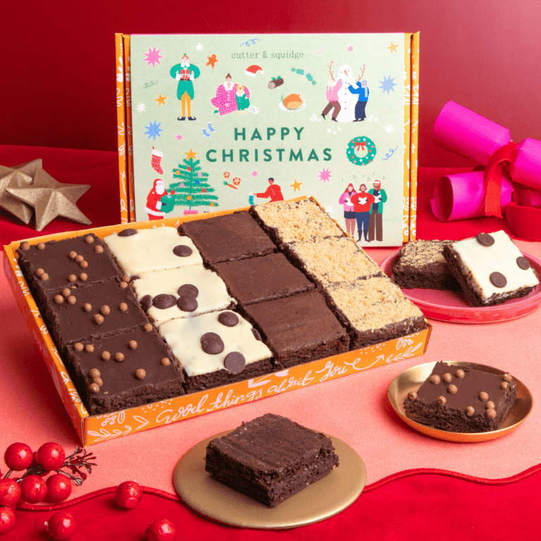 Cutter & Squidge No Nut Flavours Christmas Brownie Box