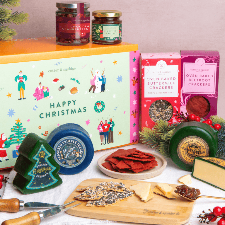 Cutter & Squidge Cheese Board Christmas Hamper