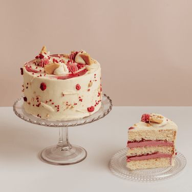 Raspberry White Chocolate Cheesecake Cake – Cutter & Squidge