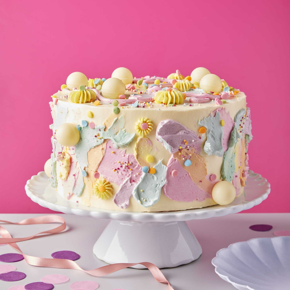 Rainbow Party Birthday Cake