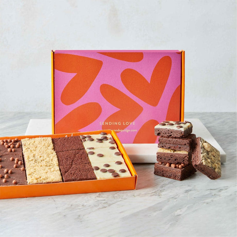Cutter & Squidge Sent with Love No Nuts Mixed Mini Brownie Box