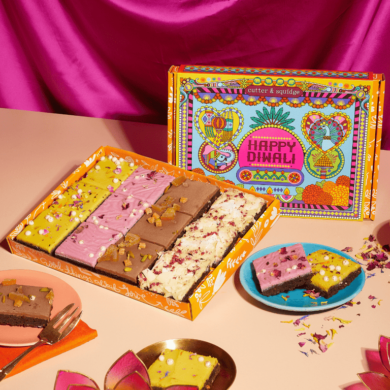 Cutter & Squidge Diwali Mixed Mini Brownies