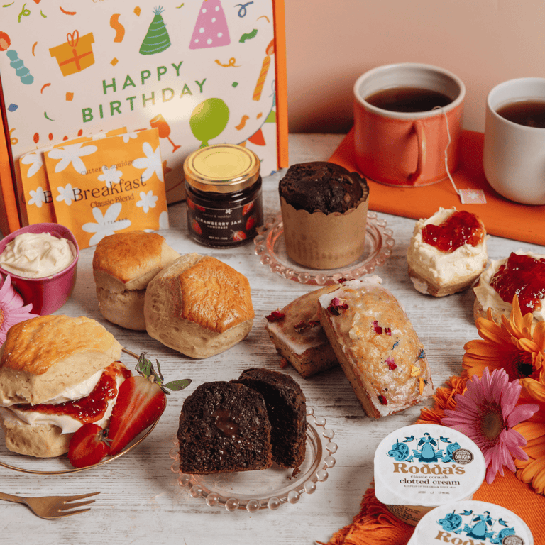 Cutter & Squidge Tea for Two / No Drink Happy Birthday Afternoon Tea At Home