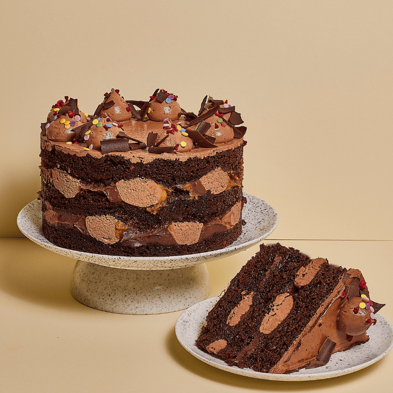 Cutter & Squidge Vegan Chocolate Caramel Cake