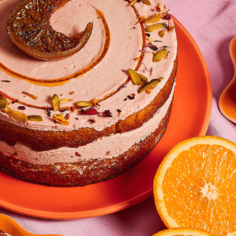 Cutter & Squidge Medium (8") - No Tin Available / Without Tin Eid Honey & Rose Basbousa Cake