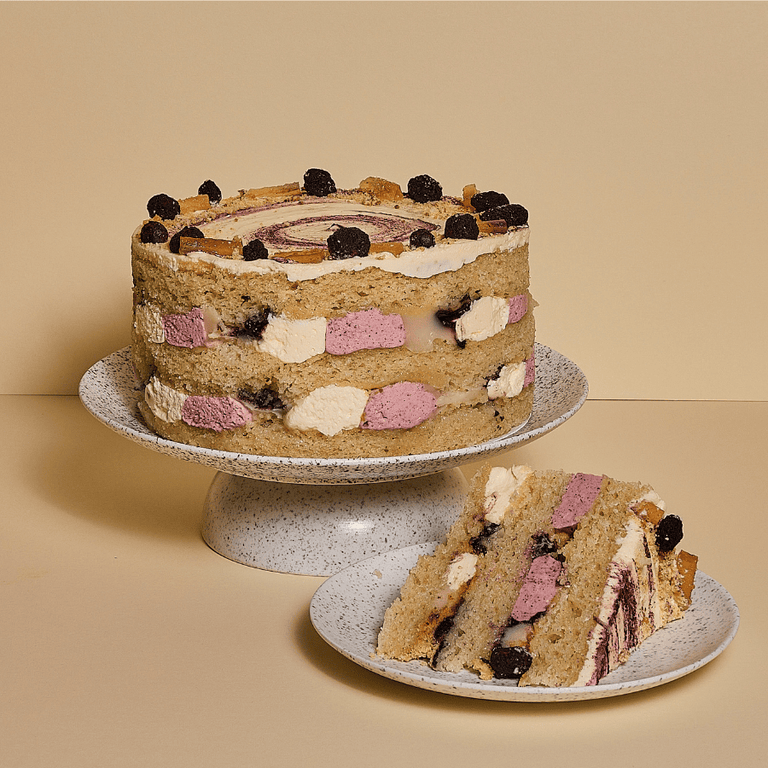 Cutter & Squidge Vegan Blueberry Lemon Cheesecake