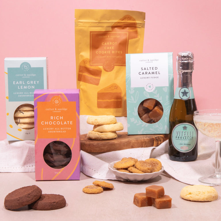 Cutter & Squidge Mother's Day Prosecco Afternoon Treat Hamper