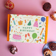 Cutter & Squidge Box of 6 / Happy Birthday Gifting Sleeve Mixed Biskie Box