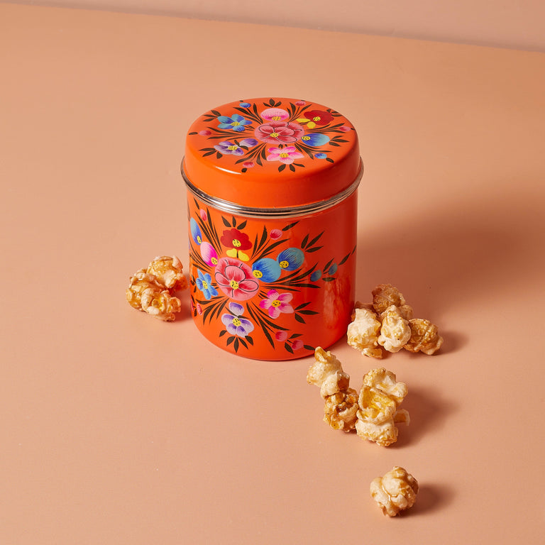 Cutter & Squidge Pretty Tiffin Diwali Canister With Popcorn