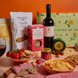 Cutter & Squidge One Hamper / Thinking of You Gifting Sleeve Red Wine and Cheese Hamper