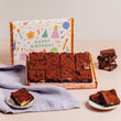 Cutter & Squidge Happy Birthday Gifting Sleeve Caramel Frappuccino Brownie Box