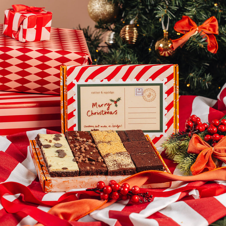 Cutter & Squidge No Nut Flavours Christmas Brownie Box