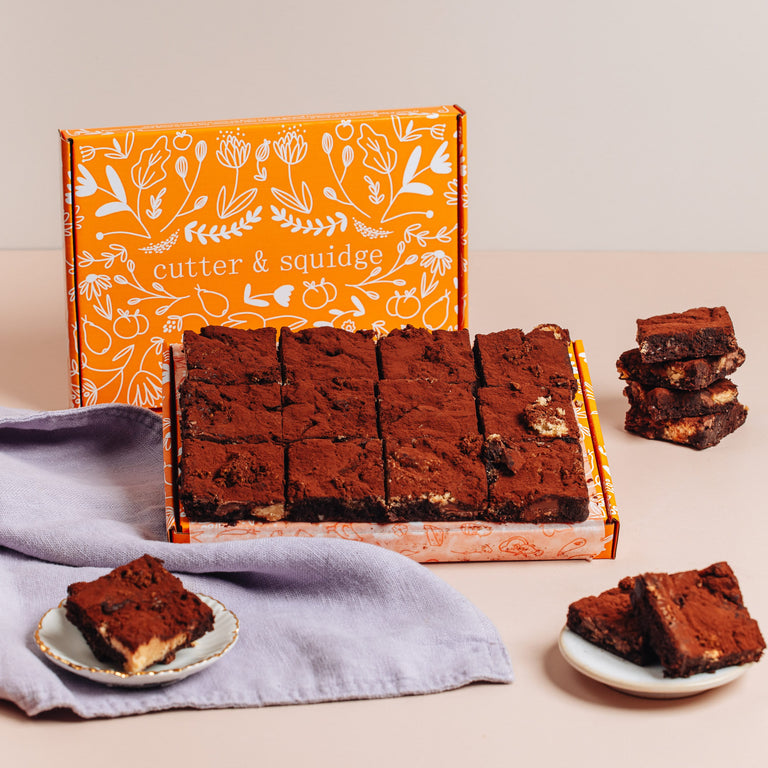 Cutter & Squidge Caramel Frappuccino Brownie Box