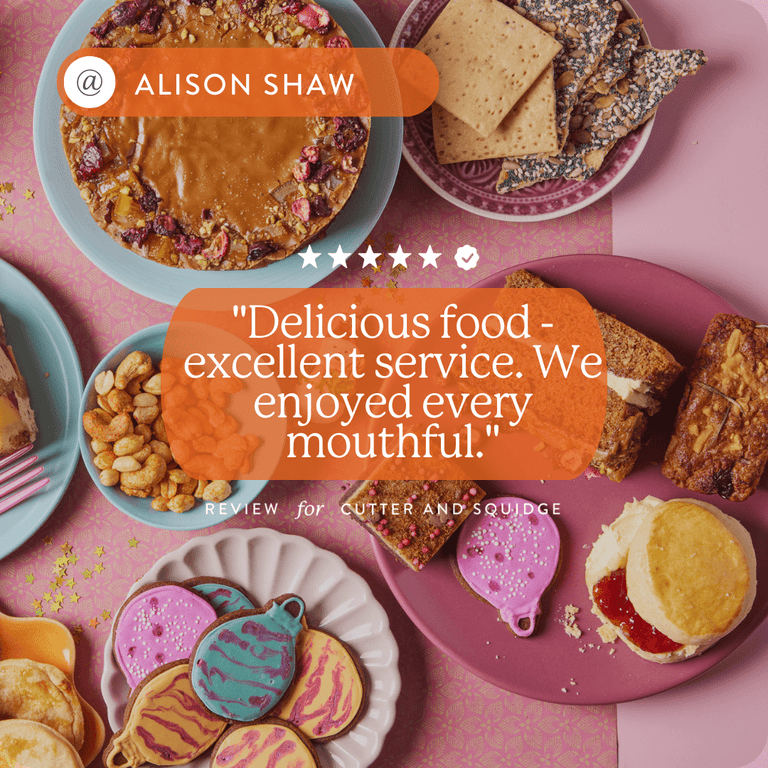 Cutter & Squidge Tea for Two Christmas Afternoon Tea At Home