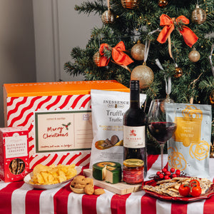 Christmas Red Wine and Cheese Hamper
