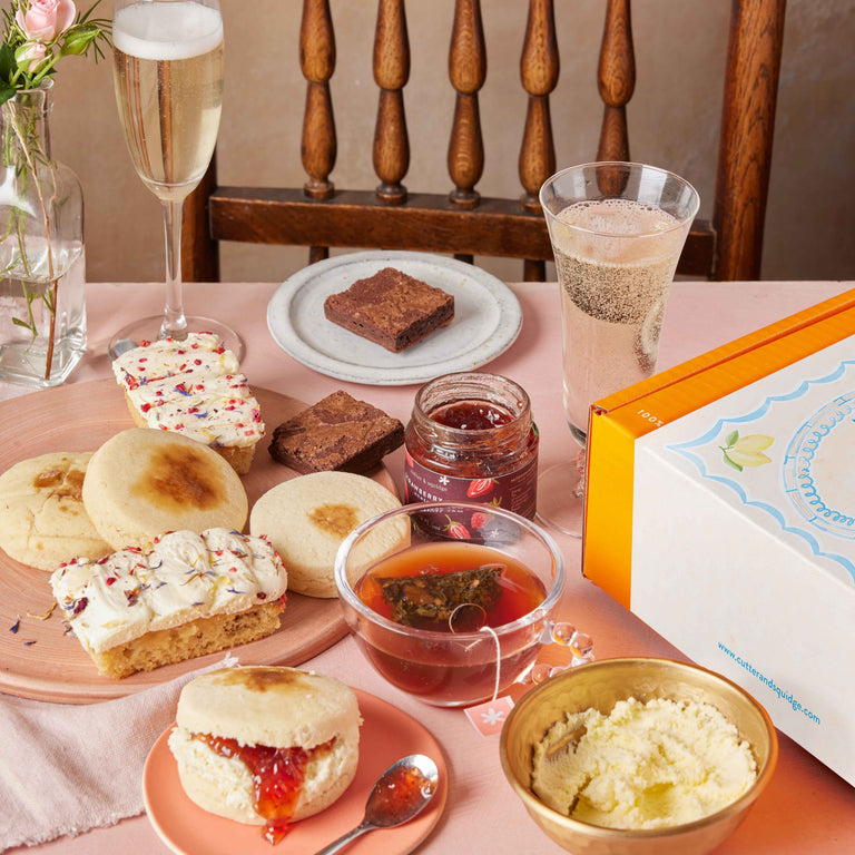 Cutter & Squidge Tea for Two Mother's Day Vegan and Wheat-Free Afternoon Tea with Prosecco