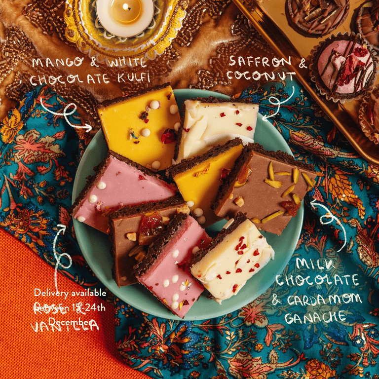 Cutter & Squidge Diwali Mixed Mini Brownies