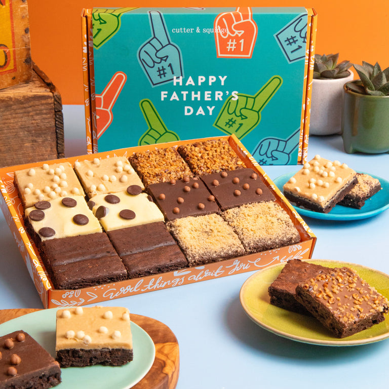 Cutter & Squidge One Hamper Father's Day Brownies & Beer Gift Hamper