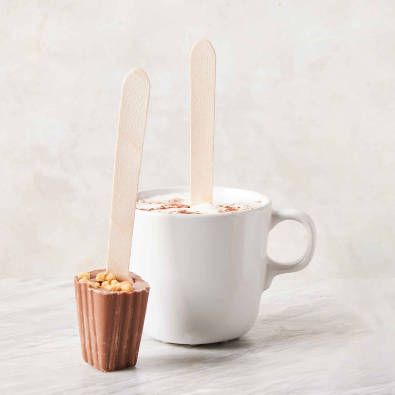 Cutter & Squidge Pack of 2 Chocolate Fudge Hot Chocolate Spoons