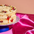 Cutter & Squidge Pistachio & Strawberry Rasmalai Cake