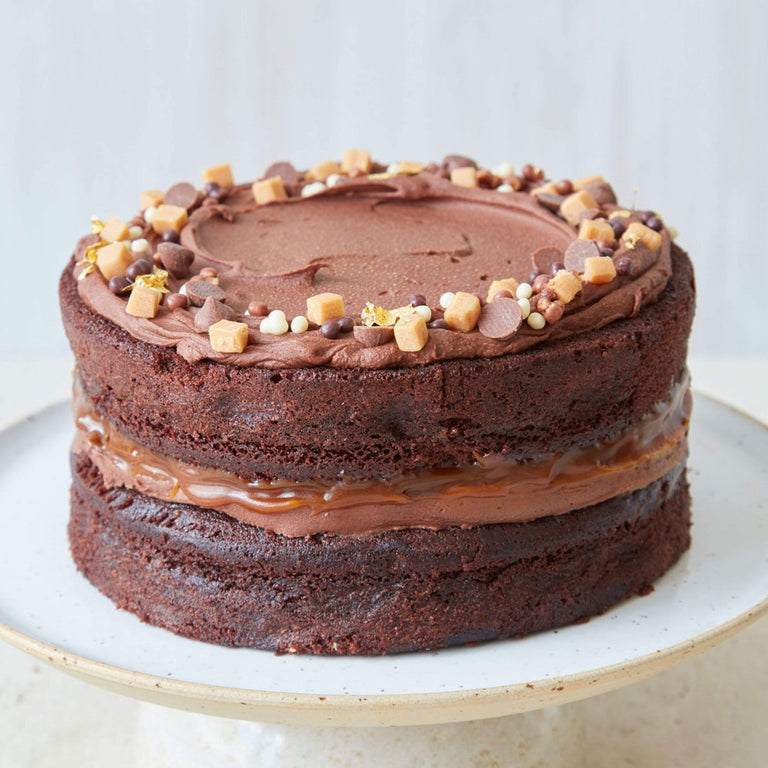 Cutter & Squidge Valentines Chocolate Fudge Caramel Cake