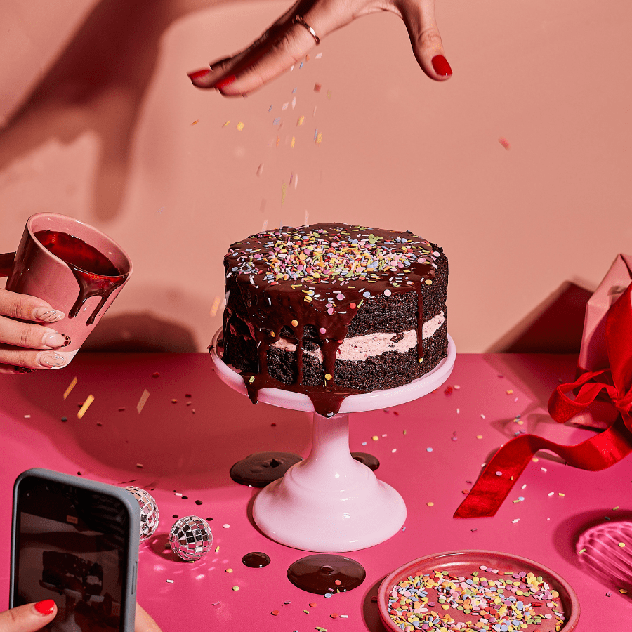 Chocolate Brownie & Raspberry Lava Cake – Cutter & Squidge