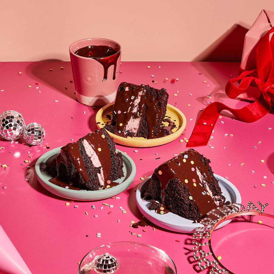 Chocolate Brownie & Raspberry Lava Cake – Cutter & Squidge