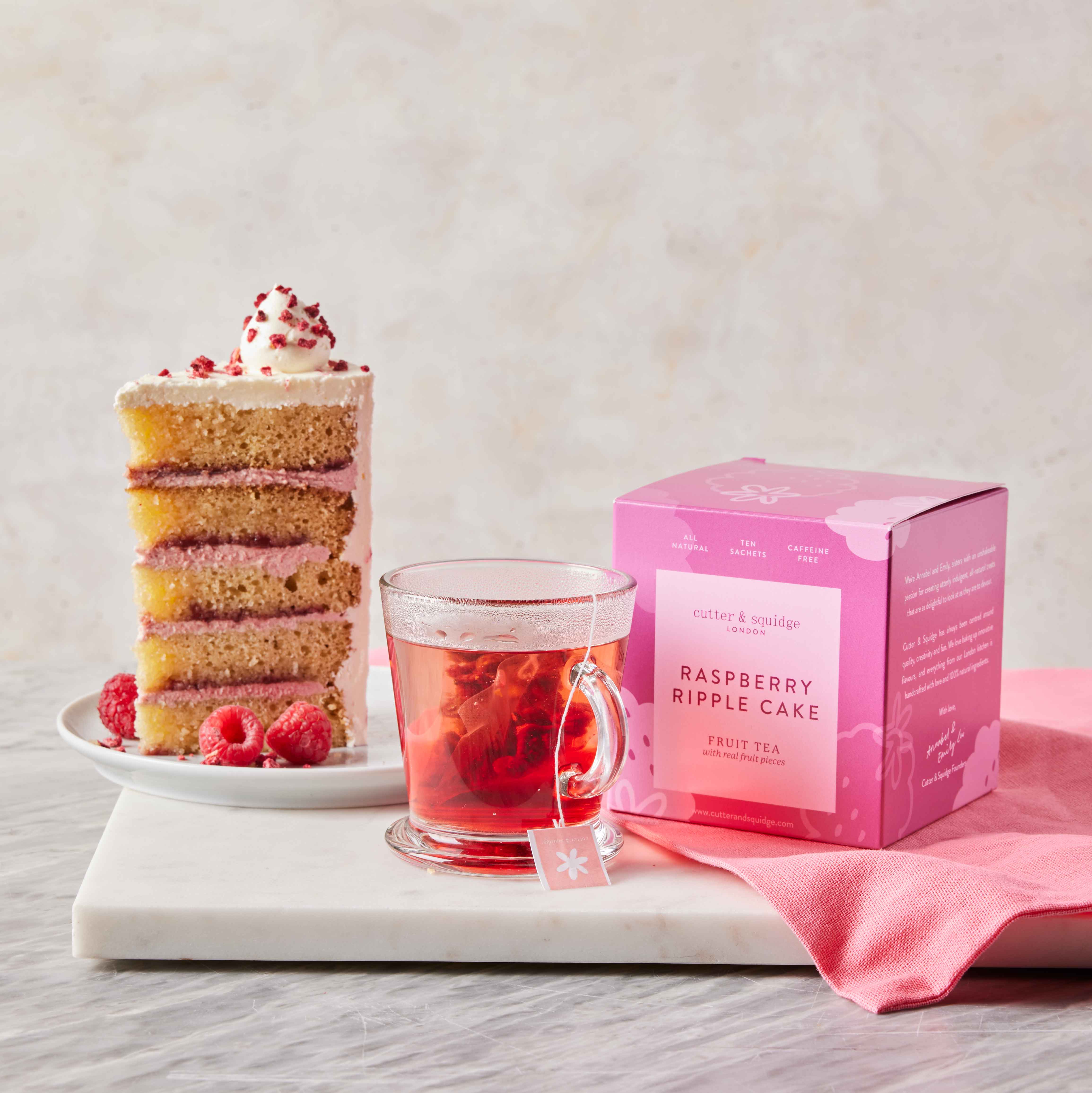 Raspberry Ripple Cake Tea – Cutter & Squidge