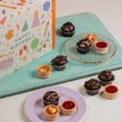 Cutter & Squidge 12 Pieces / Happy Birthday Gifting Sleeve Mixed Vegan Mini Cupcake Box