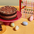 Easter Chocolate Fudge Caramel Cake