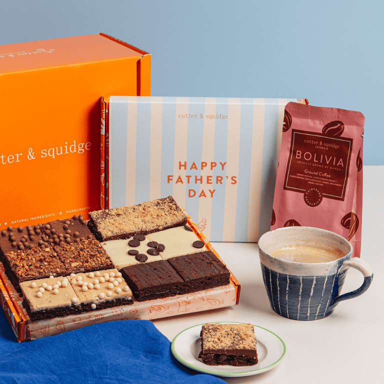 Cutter & Squidge Fathers Day Brownies and Coffee Gift Box