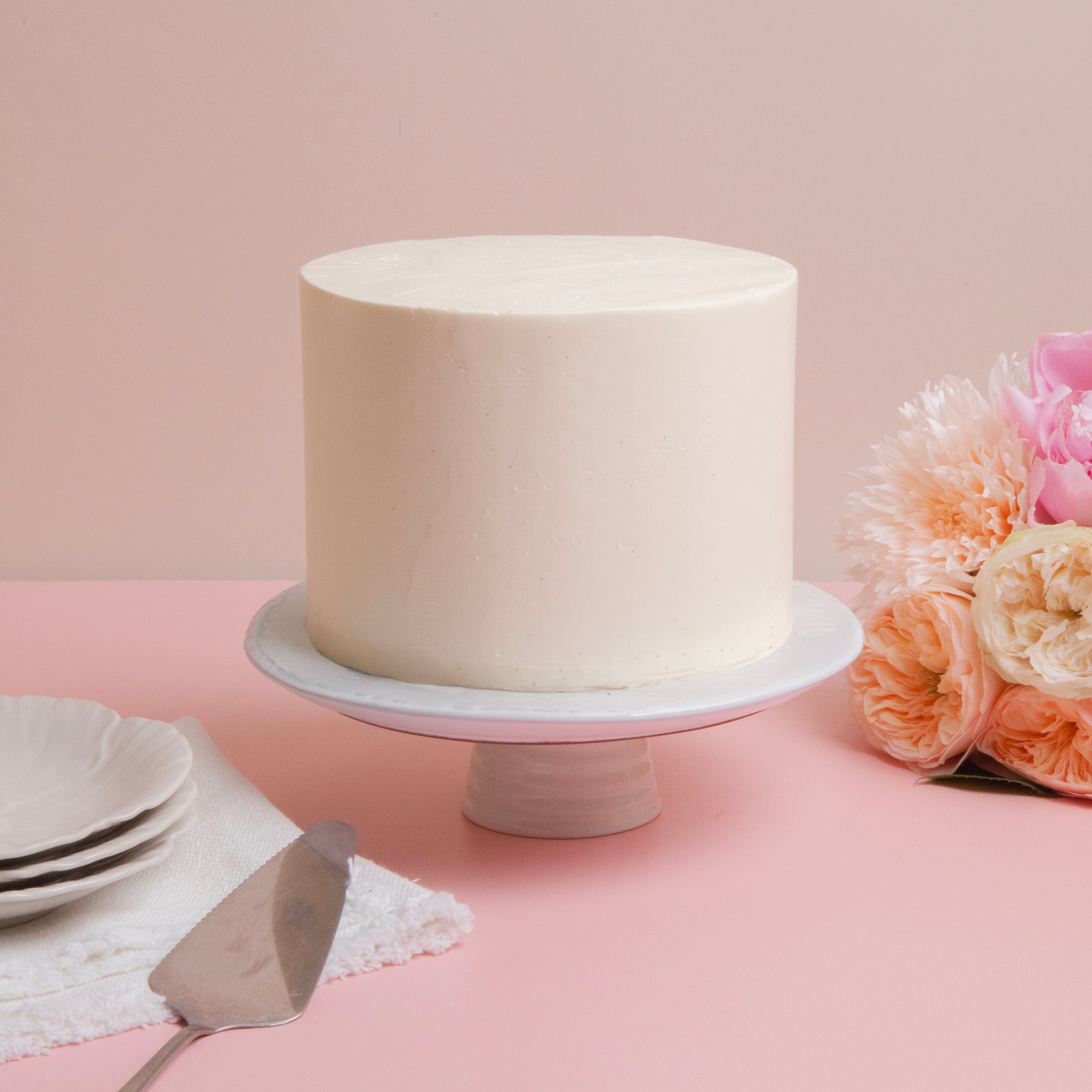 One Tier Wedding Cake