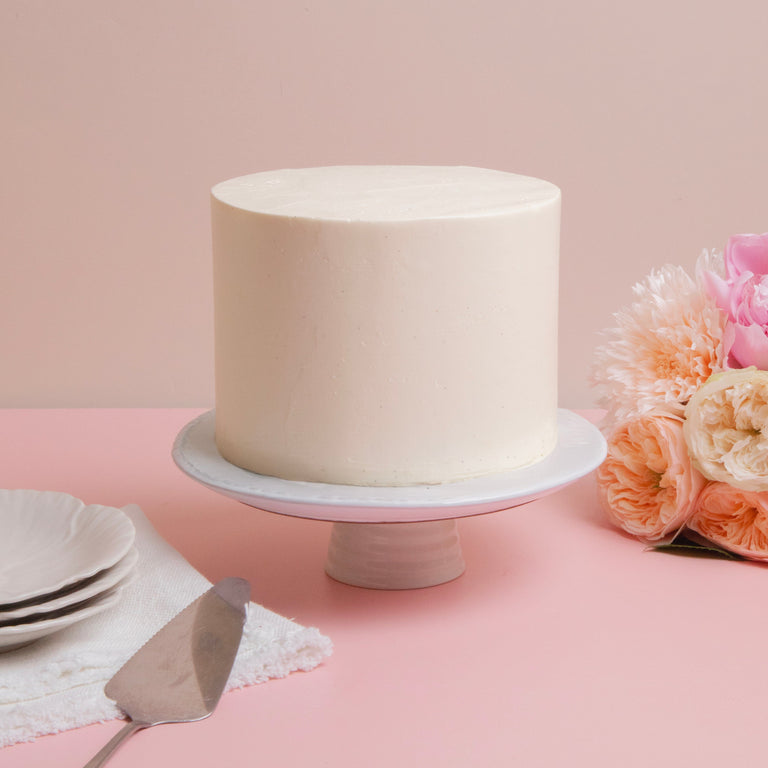 Cutter & Squidge Weddings One Tier - Small 6" One Tier White Wedding Cake