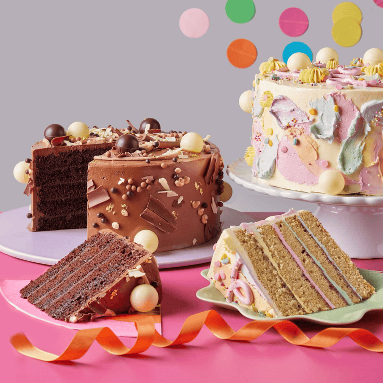 Cutter & Squidge Rainbow Party Celebration Cake