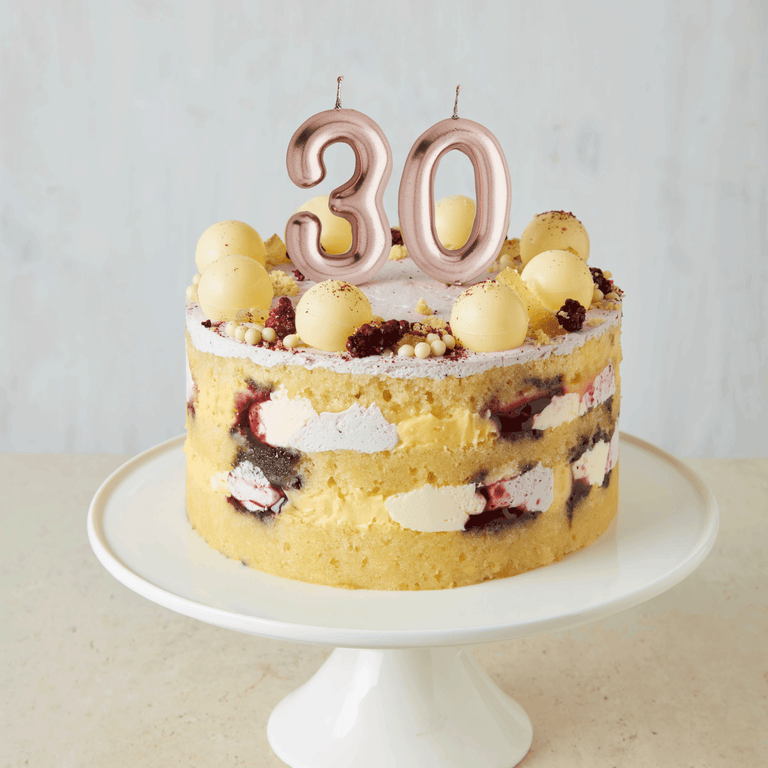 Cutter & Squidge Rose Gold Number Candles