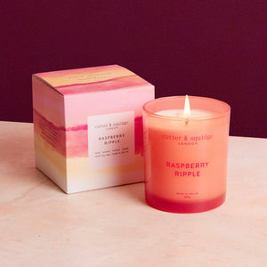 Raspberry Ripple Candle