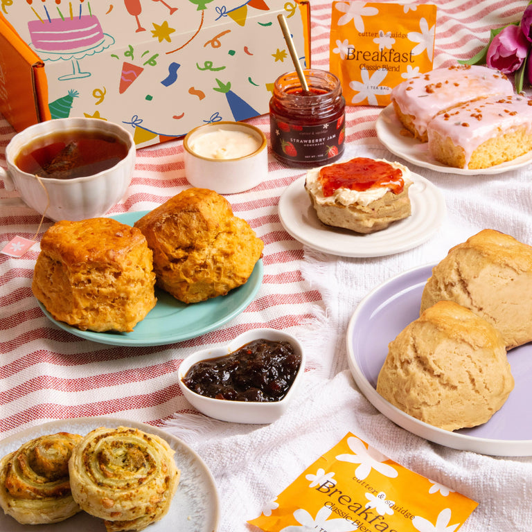 Cutter & Squidge Tea For Two Happy Birthday Sweet & Savoury Afternoon Tea