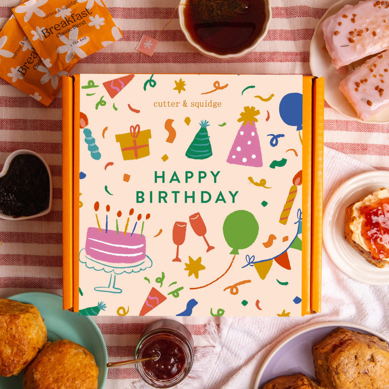 Cutter & Squidge Tea For Two Happy Birthday Sweet & Savoury Afternoon Tea