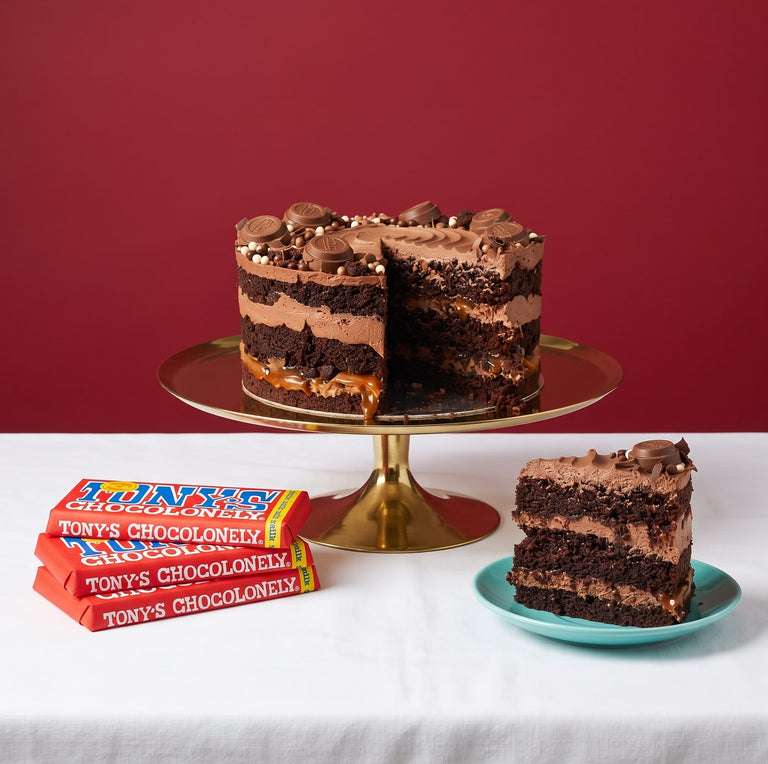 Cutter & Squidge Medium (8" Diameter) The Ultimate Tonys Chocolonely Chocolate Cake