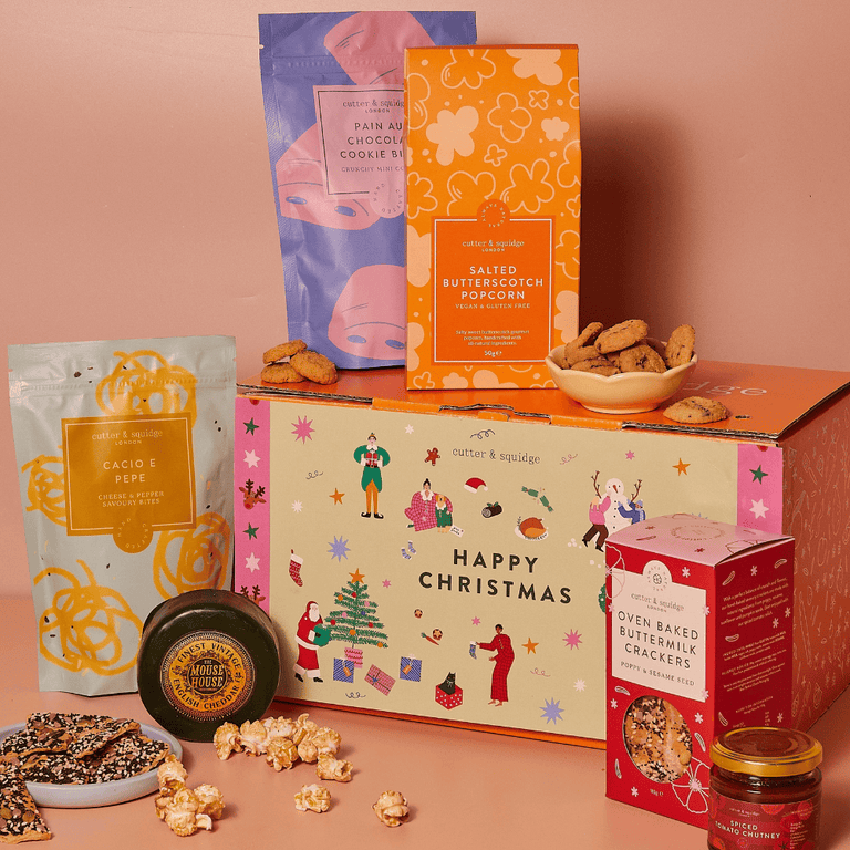 Cutter & Squidge One Hamper Christmas Sweet & Savoury Snack Hamper