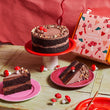Cutter & Squidge Valentines Chocolate Fudge Caramel Cake