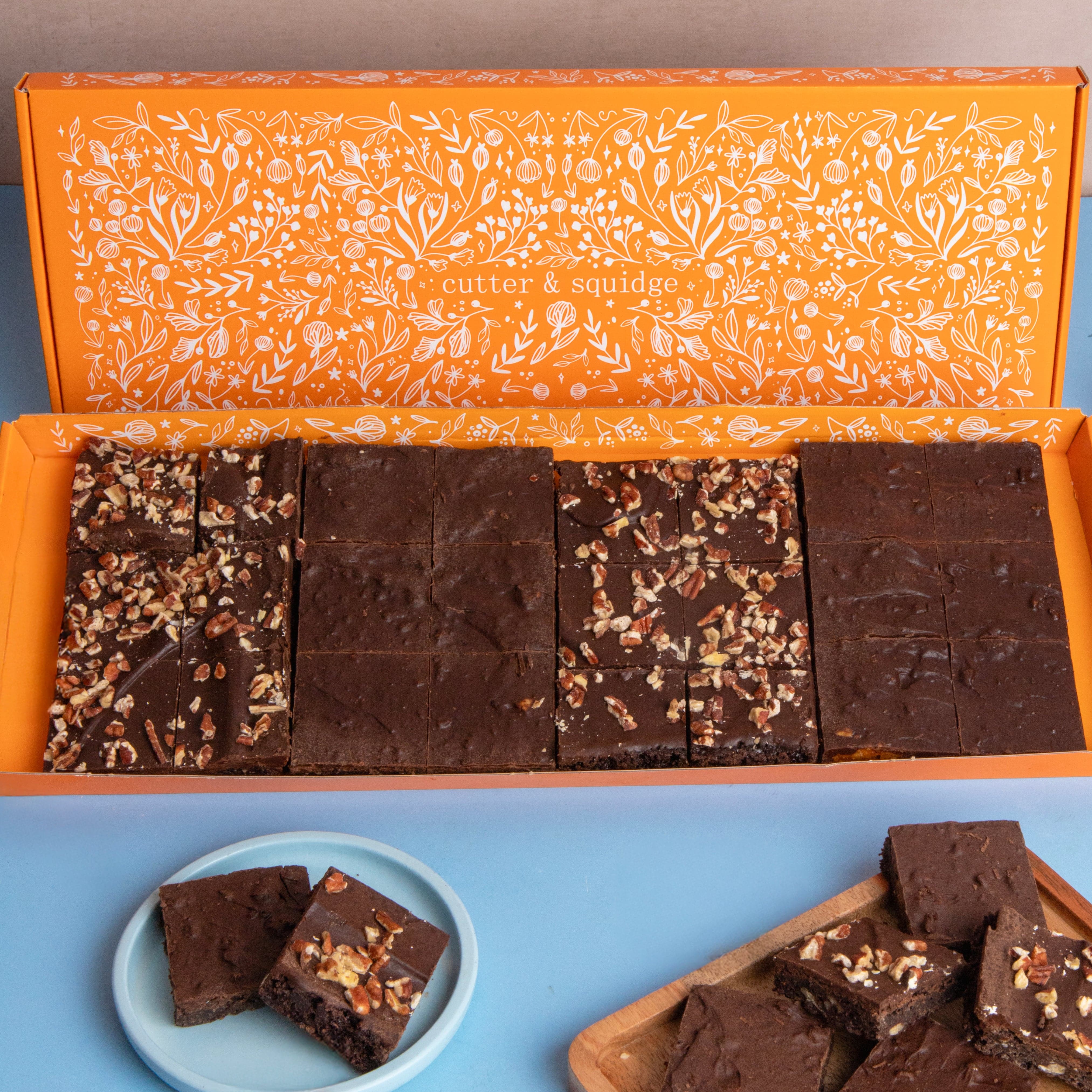 Vegan Wheat-Free Mini Brownie Box – Cutter & Squidge